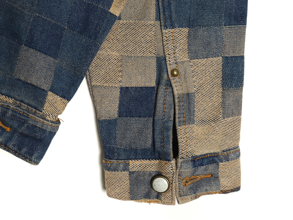 Louis Vuitton Pixel Checkerboard Denim Jacket 46-52