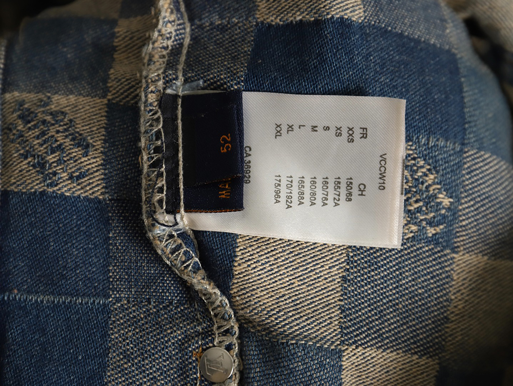 Louis Vuitton Pixel Checkerboard Denim Jacket 46-52