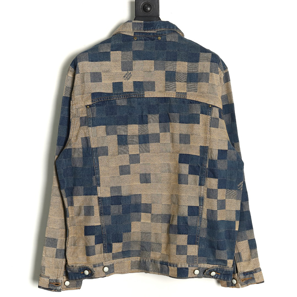 Louis Vuitton Pixel Checkerboard Denim Jacket 46-52
