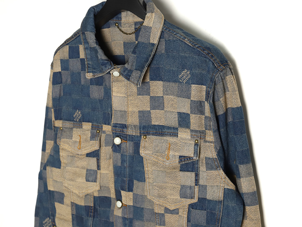 Louis Vuitton Pixel Checkerboard Denim Jacket 46-52