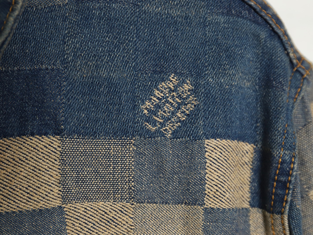 Louis Vuitton Pixel Checkerboard Denim Jacket 46-52