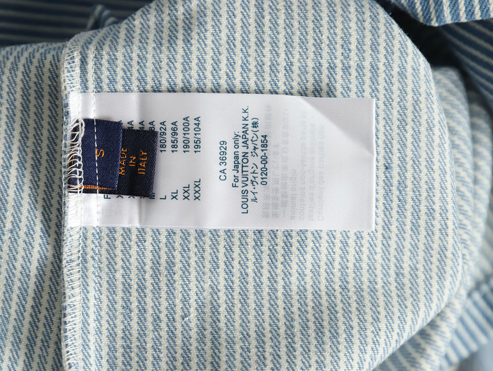 Louis vuitton blue ink monogram denim shirt jacket S-XL