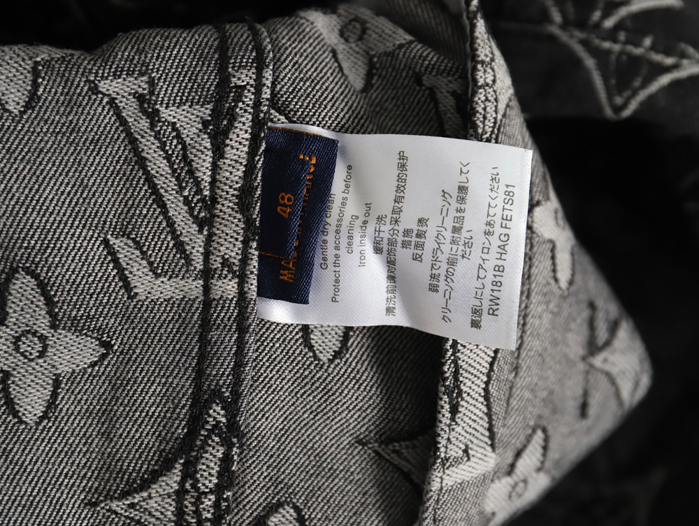 Louis Vuitton floral print denim jacket TSK1 46-52