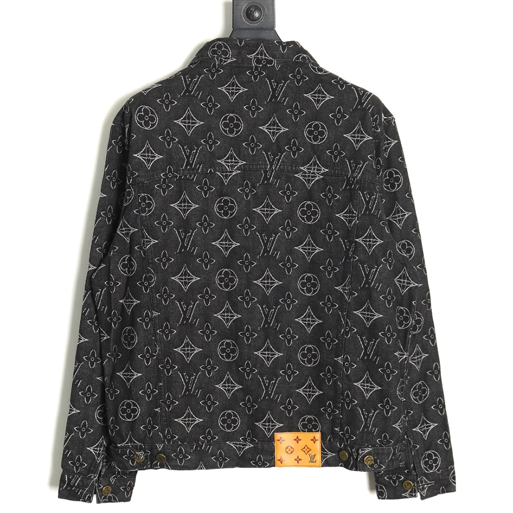 Louis Vuitton floral print denim jacket TSK1 46-52