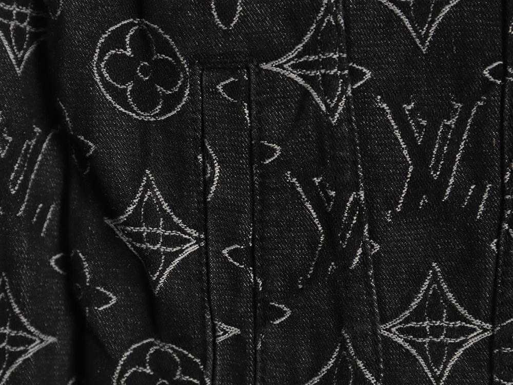 Louis Vuitton floral print denim jacket TSK1 46-52