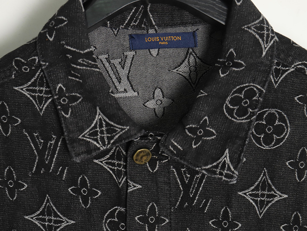Louis Vuitton floral print denim jacket TSK1 46-52