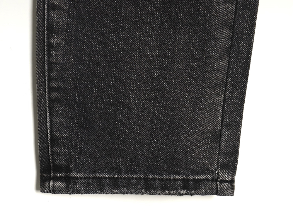 Prada washed jeans with triangle and logo embroidery S-XXL