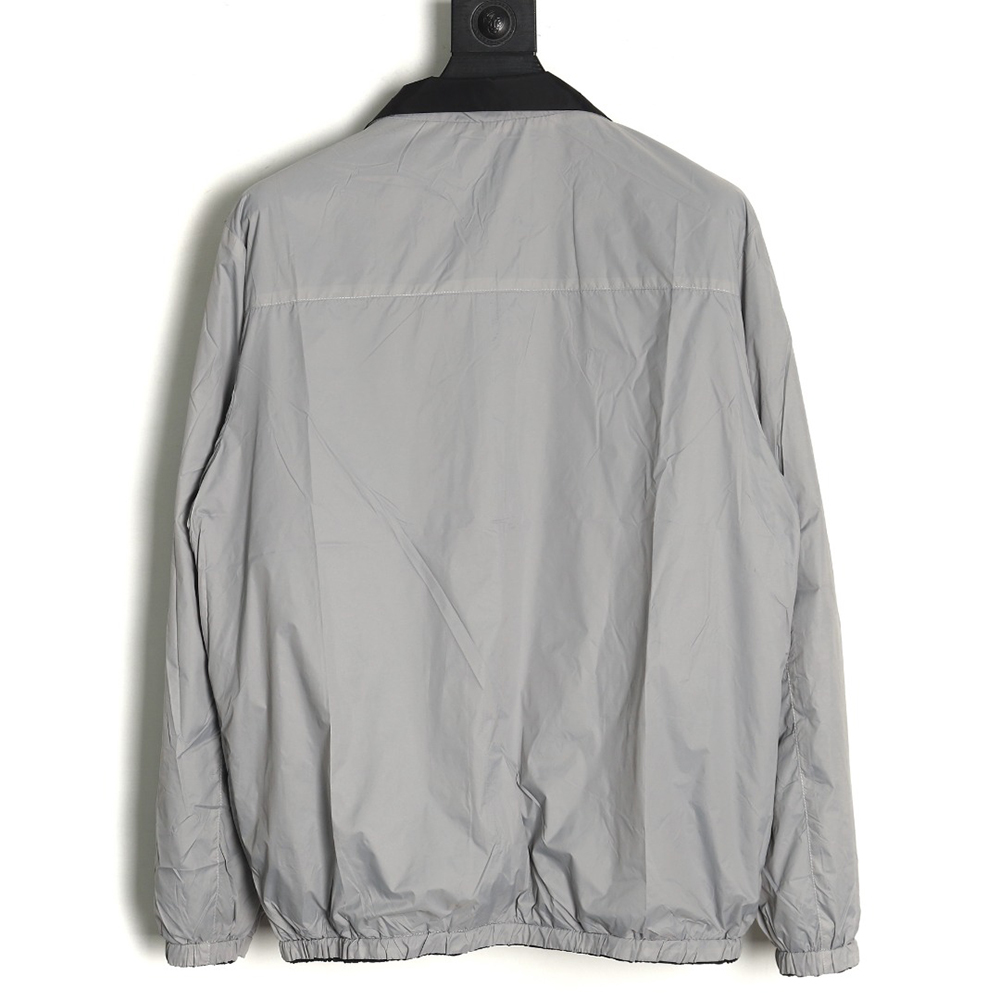 Prada triangle logo reversible zip-up jacket S-XL
