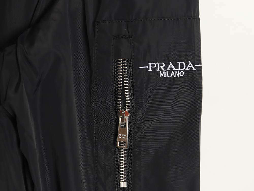 Prada triangle logo reversible zip-up jacket S-XL