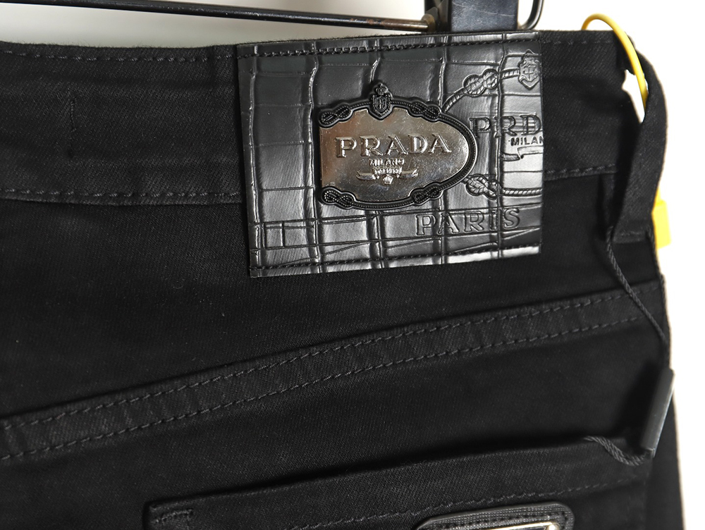 Prada triangle logo denim trousers 28-36