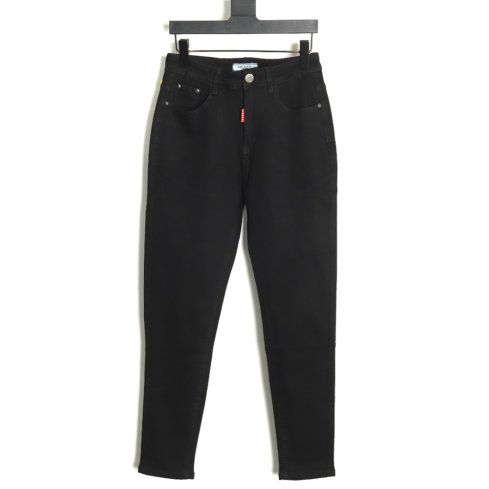 Prada triangle logo denim trousers 28-36