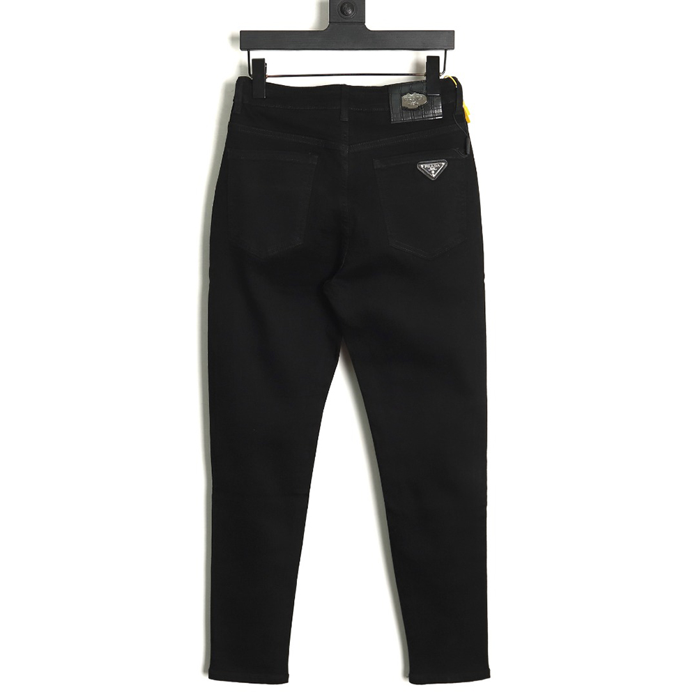 Prada triangle logo denim trousers 28-36