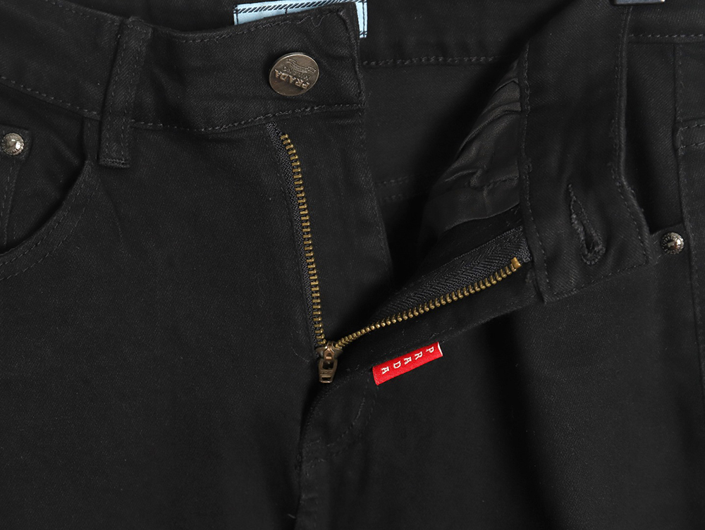 Prada triangle logo denim trousers 28-36