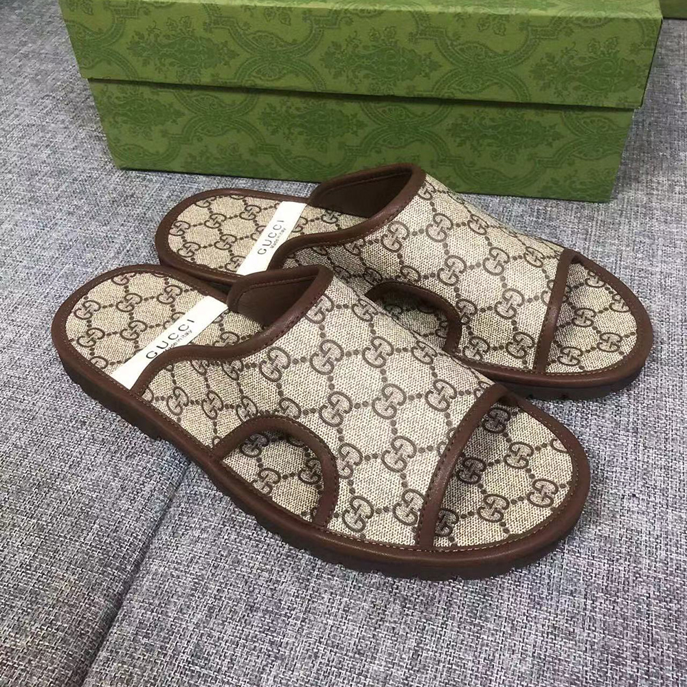 Gucci GG Supreme Slide ''Beige''