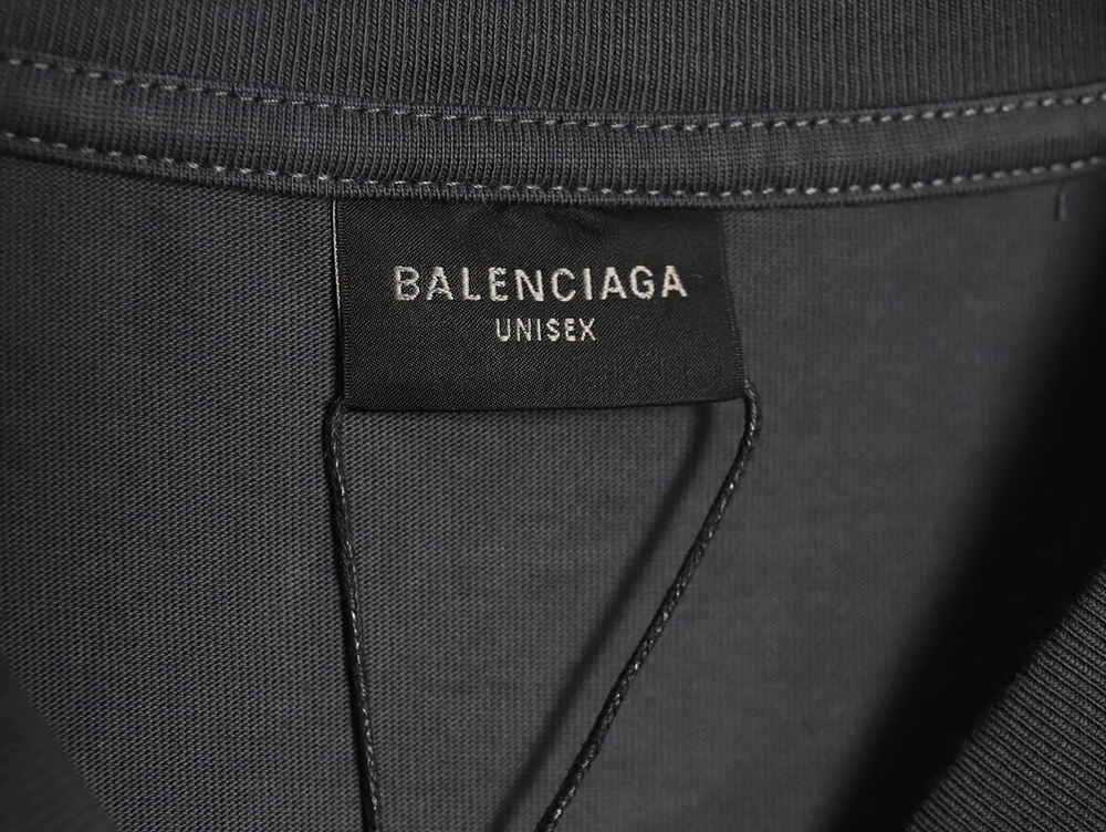 Balenciaga Blurred Coke Print Washed Ripped Long Sleeves TSK2