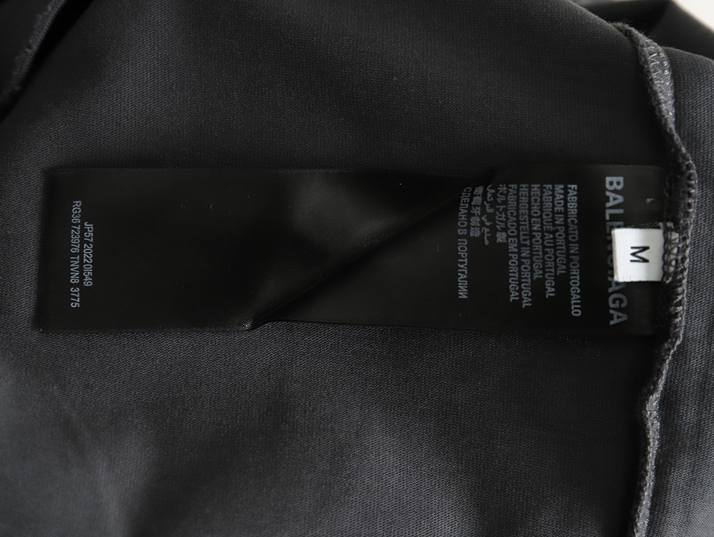 Balenciaga Blurred Coke Print Washed Ripped Long Sleeves TSK2