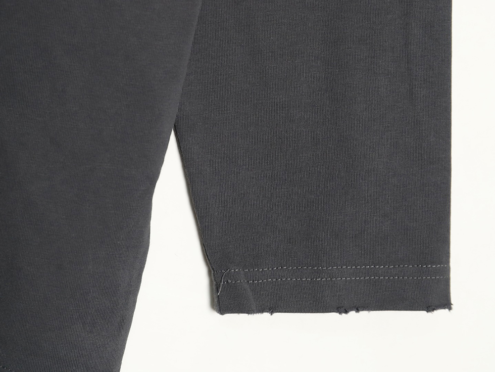 Balenciaga Blurred Coke Print Washed Ripped Long Sleeves TSK2