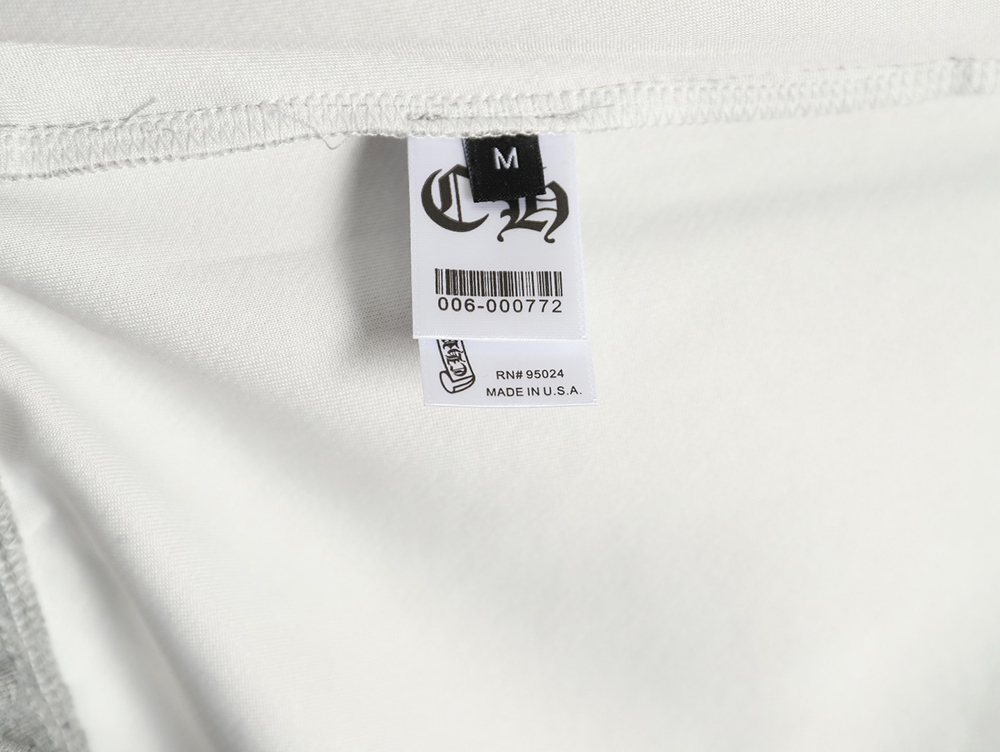 Chrome Hearts pressed leather cross embroidered cotton trousers