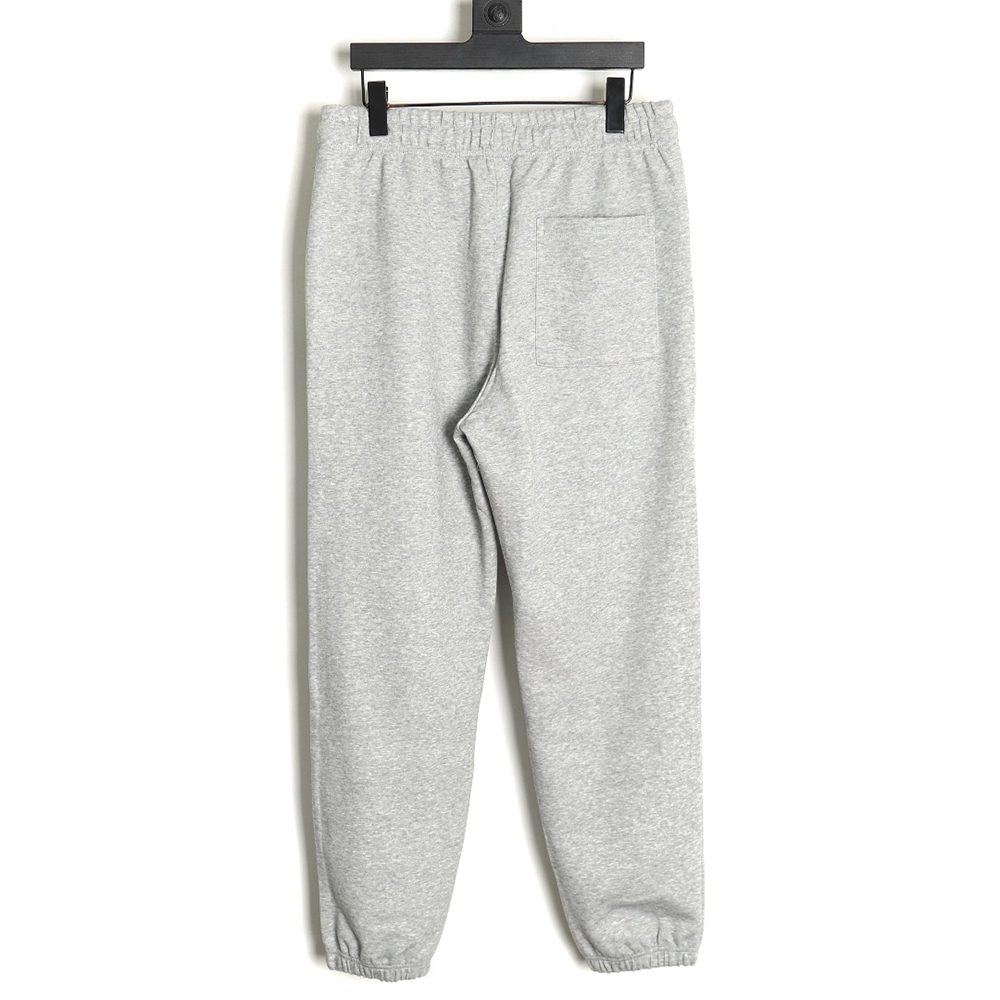 Chrome Hearts pressed leather cross embroidered cotton trousers