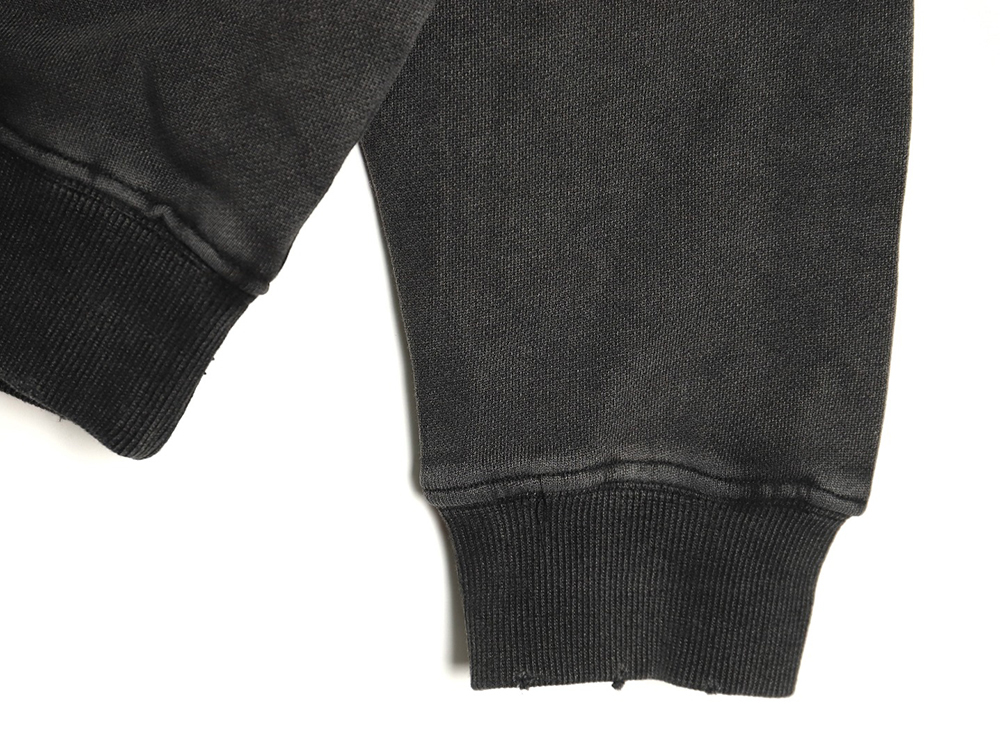 Dior washed embroidered lettering crew neck sweatshirt