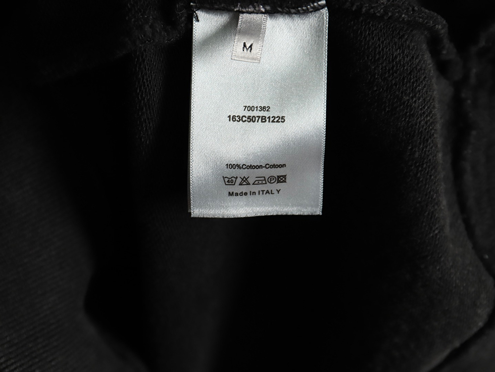 Dior washed embroidered lettering crew neck sweatshirt