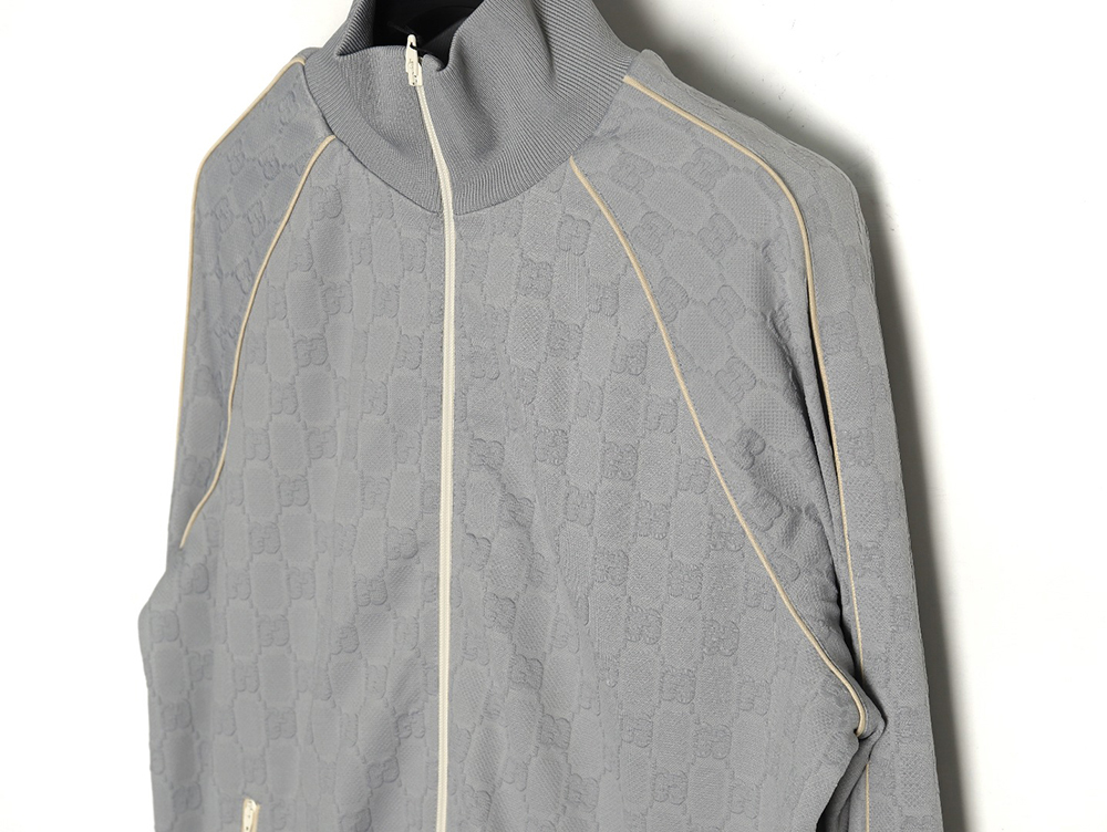 Gucci all over printed obscure jacquard jacket