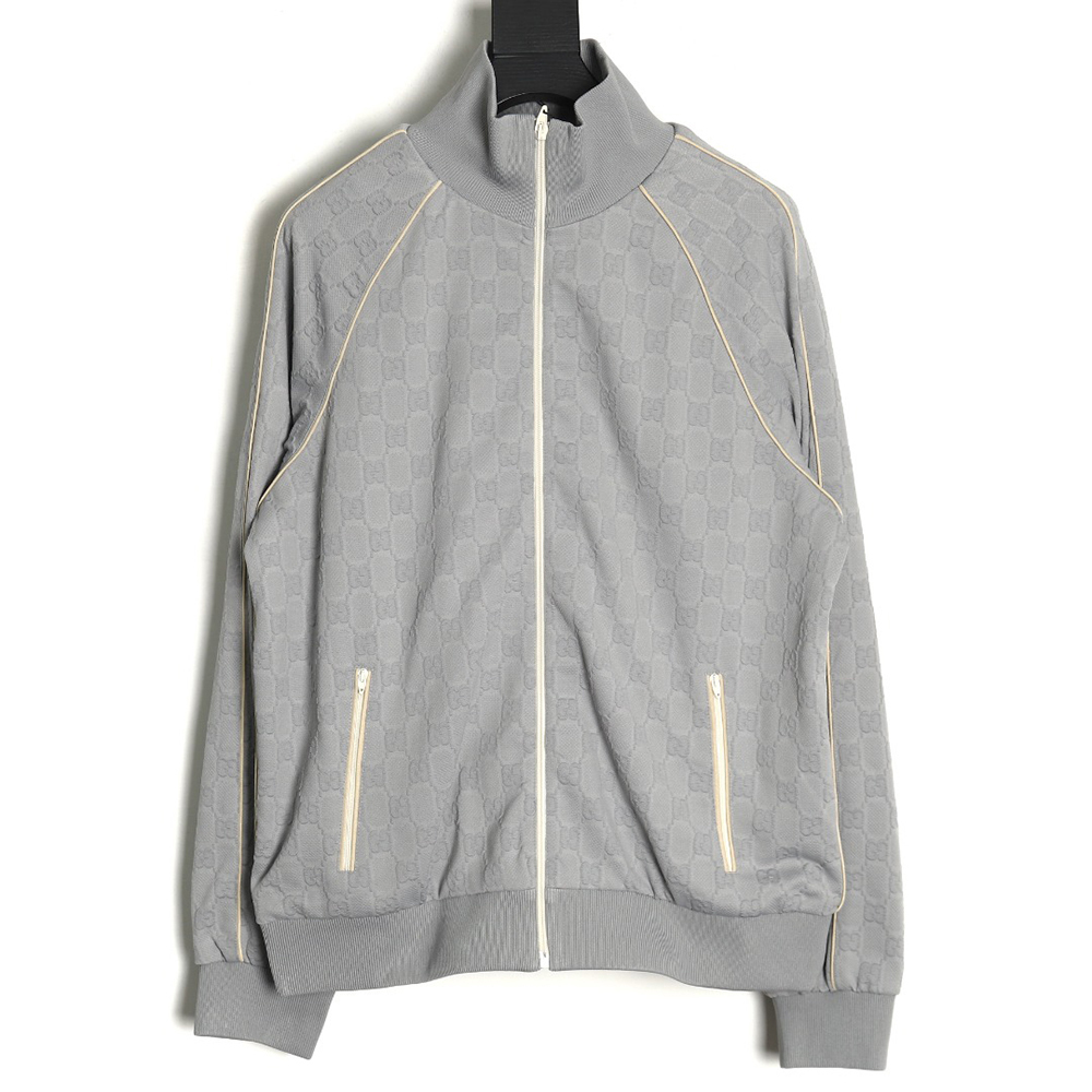 Gucci all over printed obscure jacquard jacket