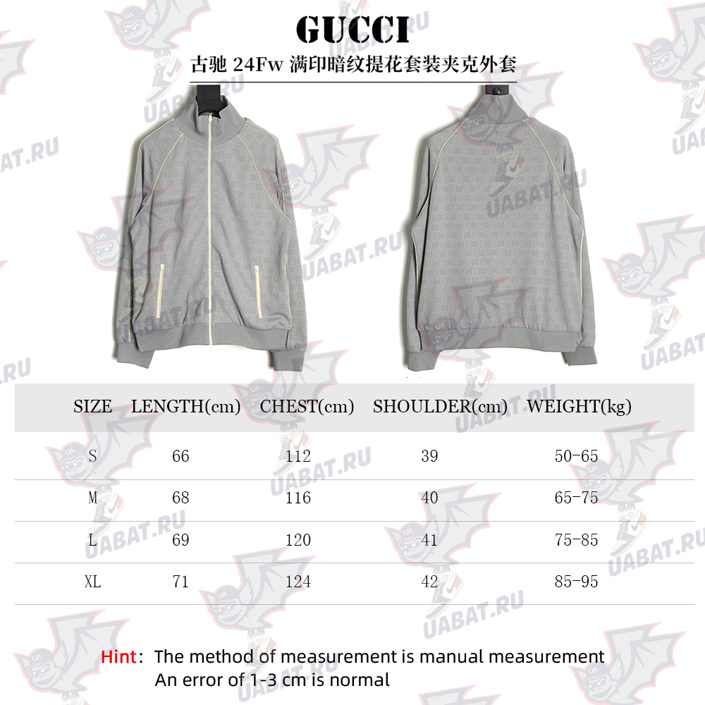 Gucci all over printed obscure jacquard jacket