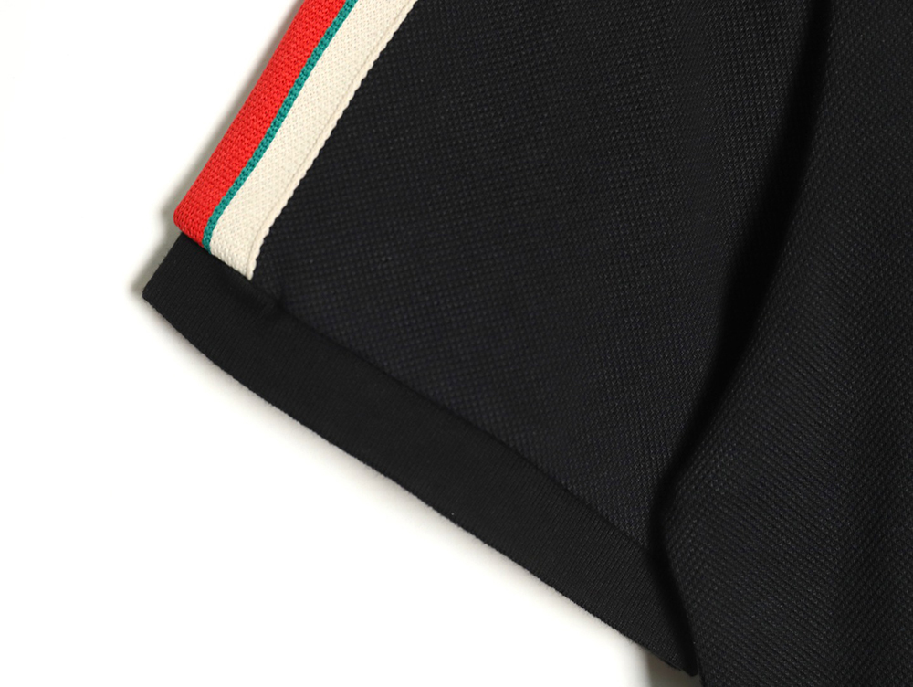 Gucci classic shoulder jacquard webbing Polo short sleeve