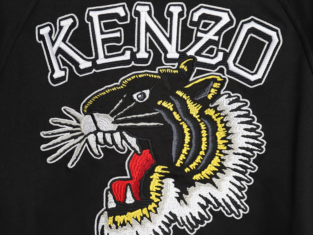 Kenzo tiger head embroidered jacket with back