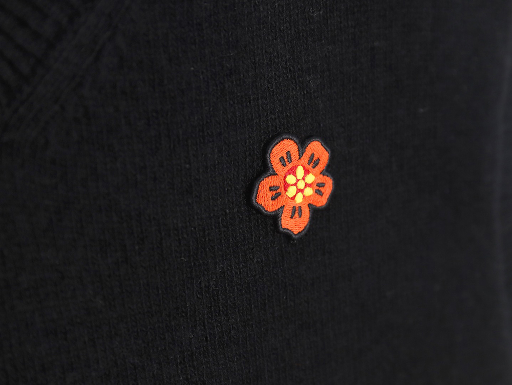 Kenzo BOKE Begonia flower pullover knitted sweater vest TSK1