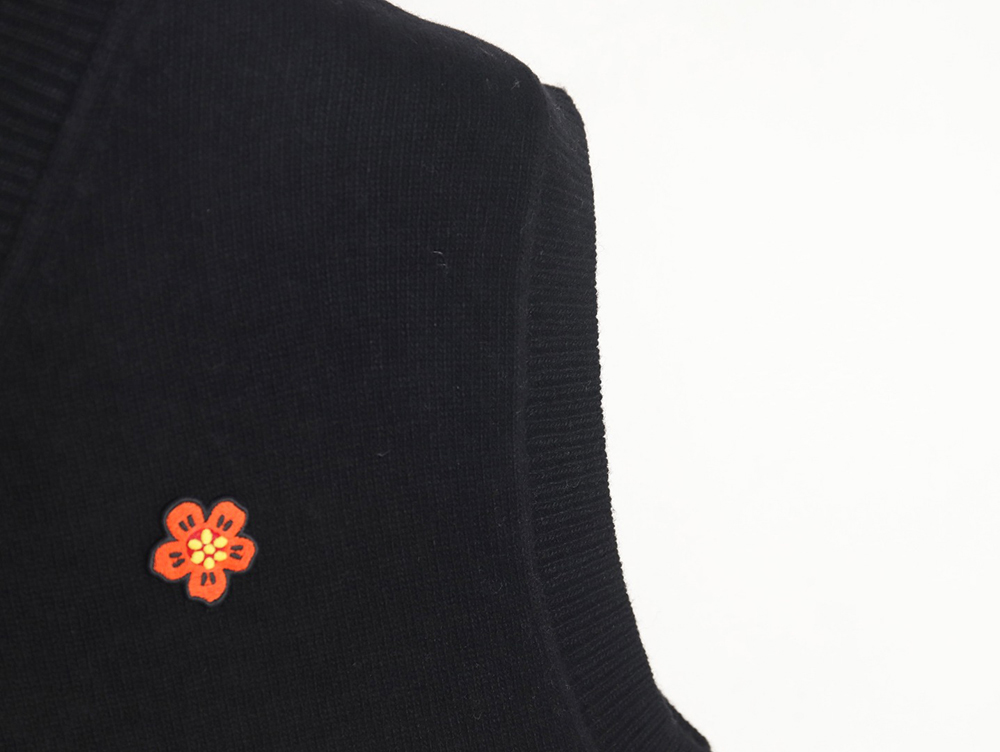 Kenzo BOKE Begonia flower pullover knitted sweater vest TSK1