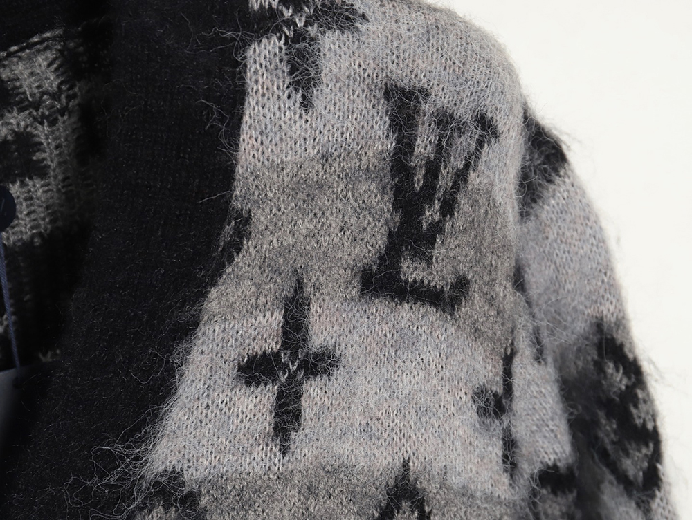 Louis Vuitton all-over mohair wool cardigan