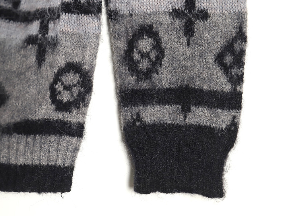 Louis Vuitton all-over mohair wool cardigan