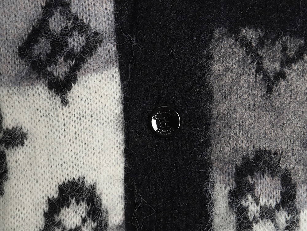 Louis Vuitton all-over mohair wool cardigan