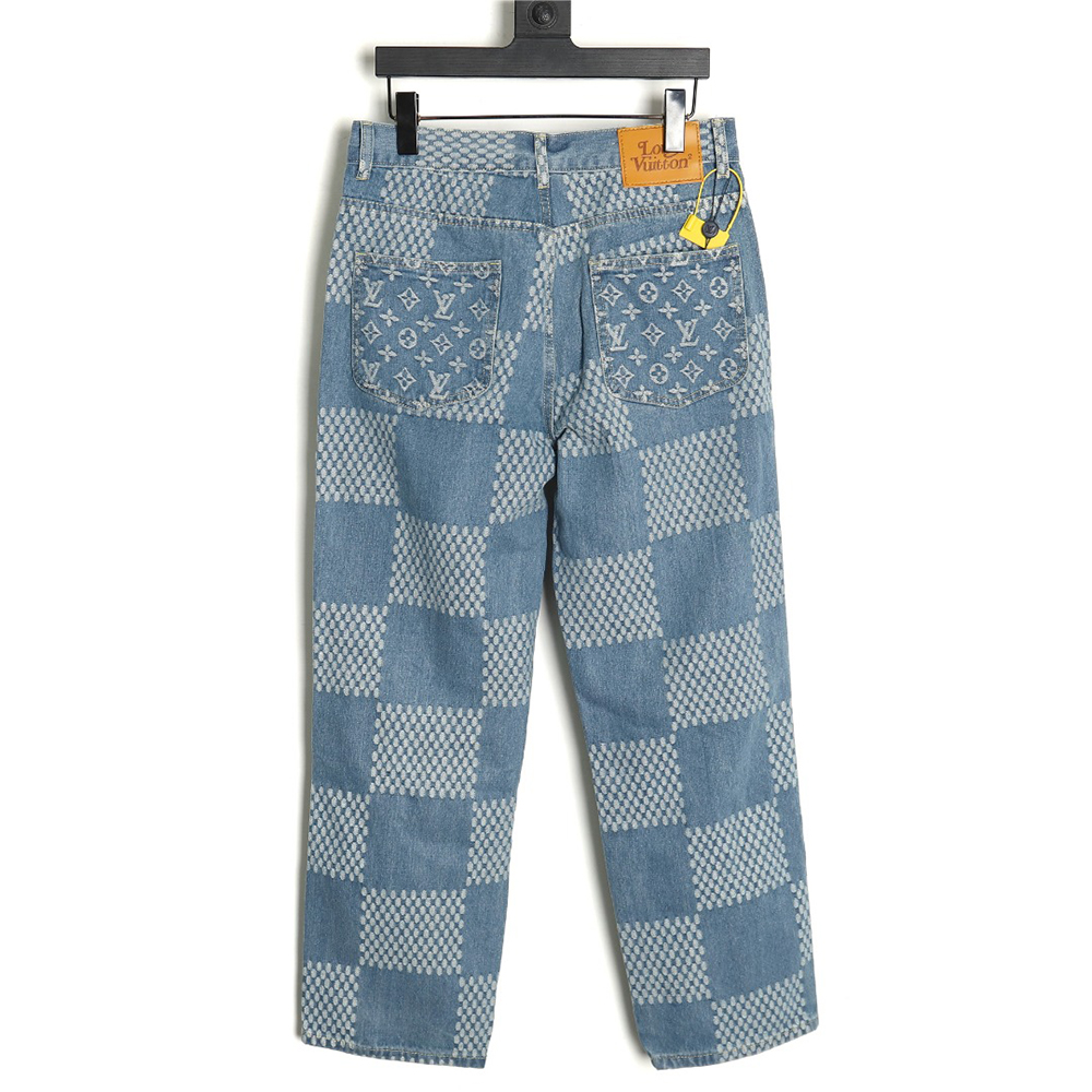 Louis Vuitton NIGO checkerboard print jeans