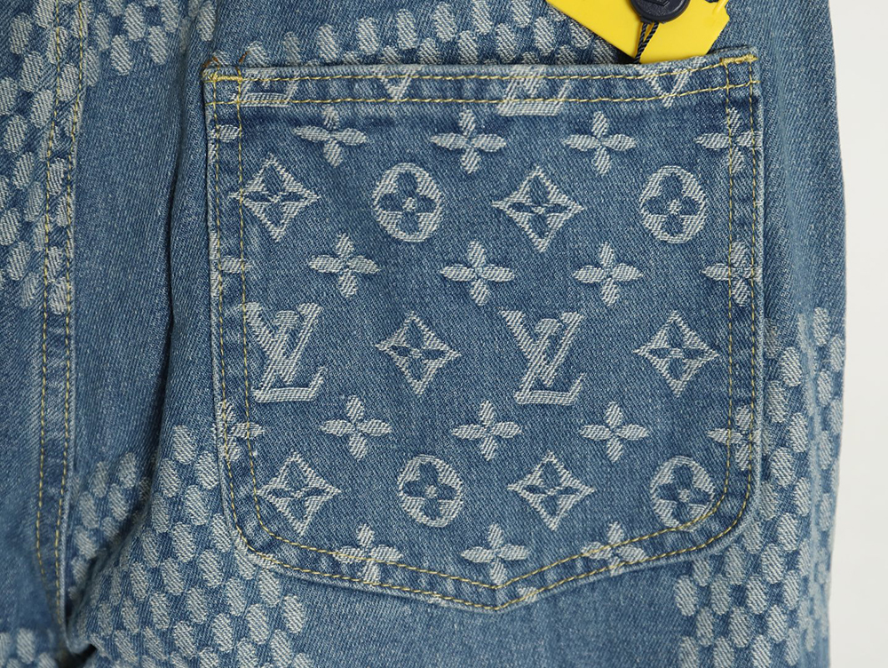 Louis Vuitton NIGO checkerboard print jeans