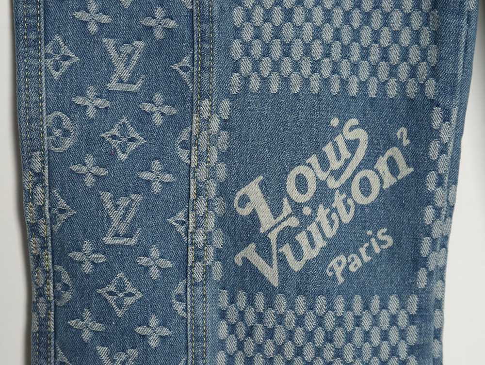 Louis Vuitton NIGO checkerboard print jeans