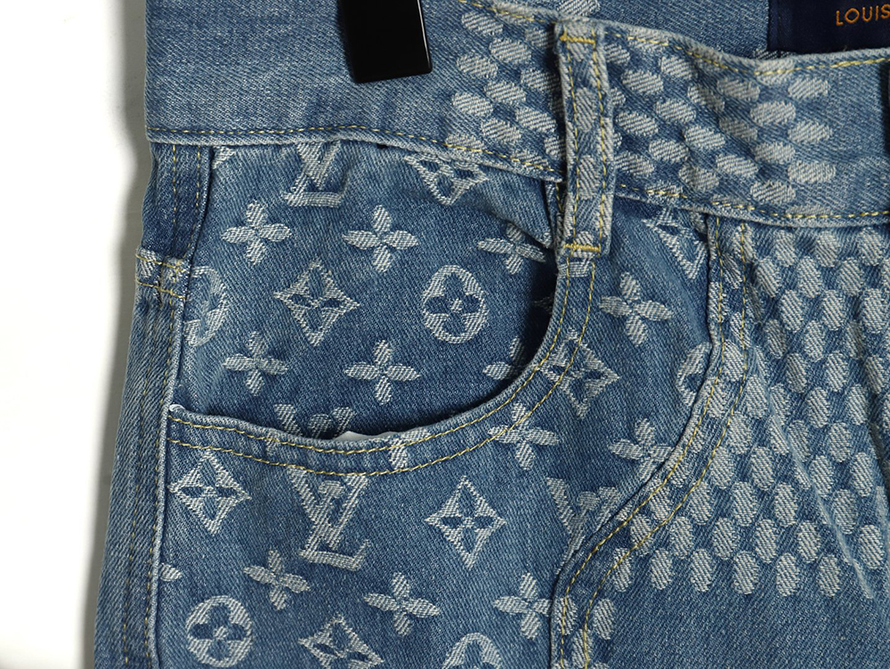 Louis Vuitton NIGO checkerboard print jeans