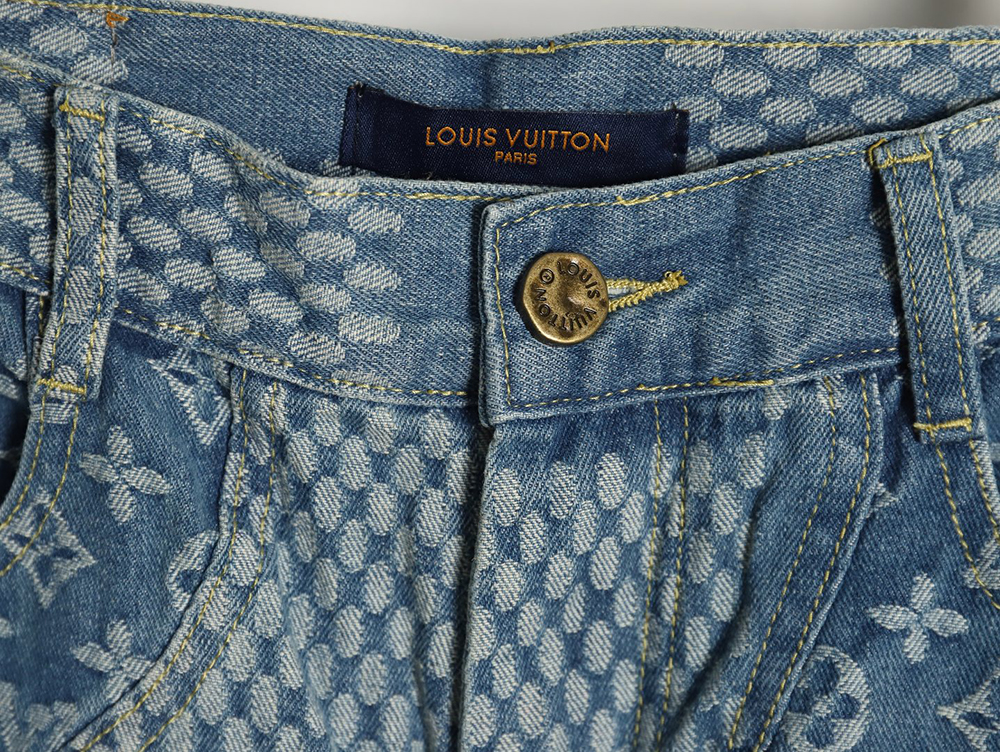 Louis Vuitton NIGO checkerboard print jeans