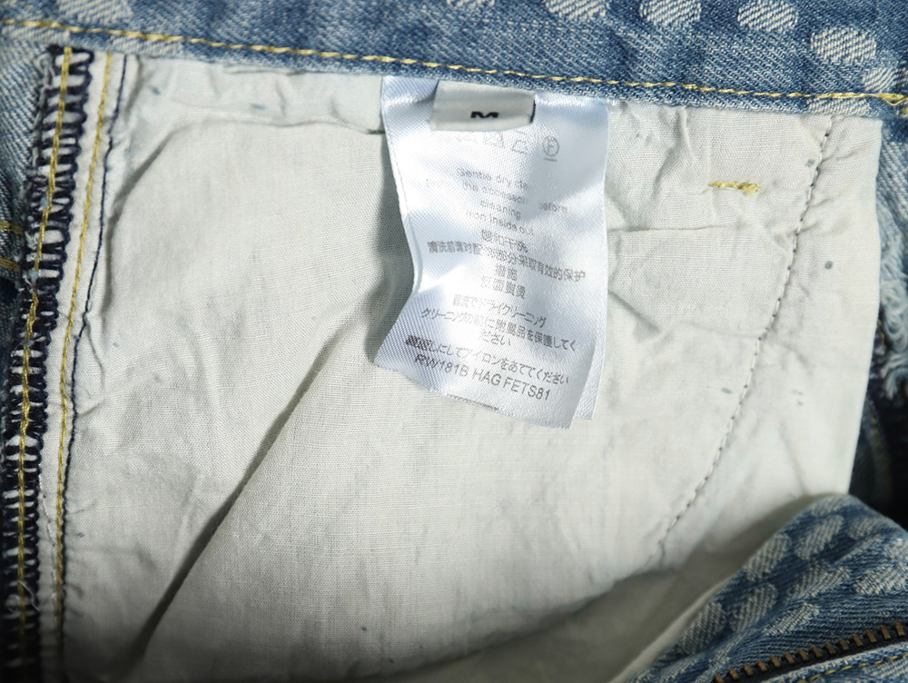 Louis Vuitton NIGO checkerboard print jeans
