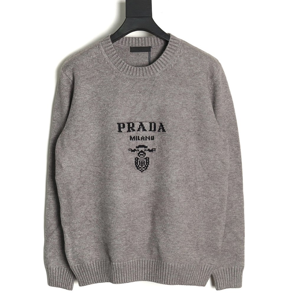 Prada sweater with floral logo on chest TSK1