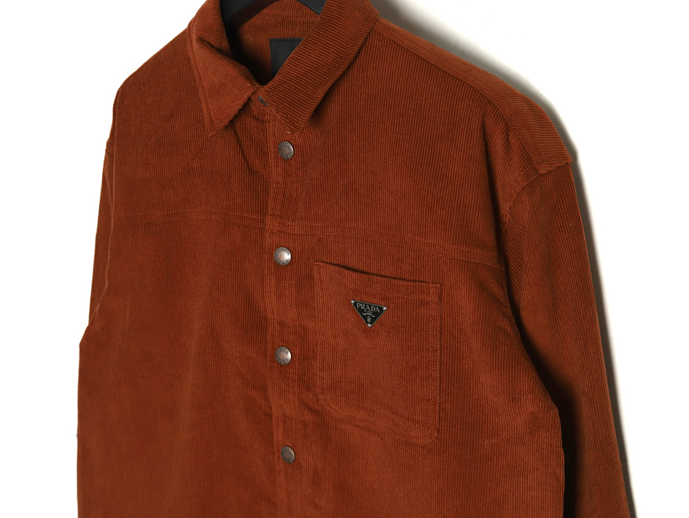 Prada Corduroy Long Sleeve Jacket