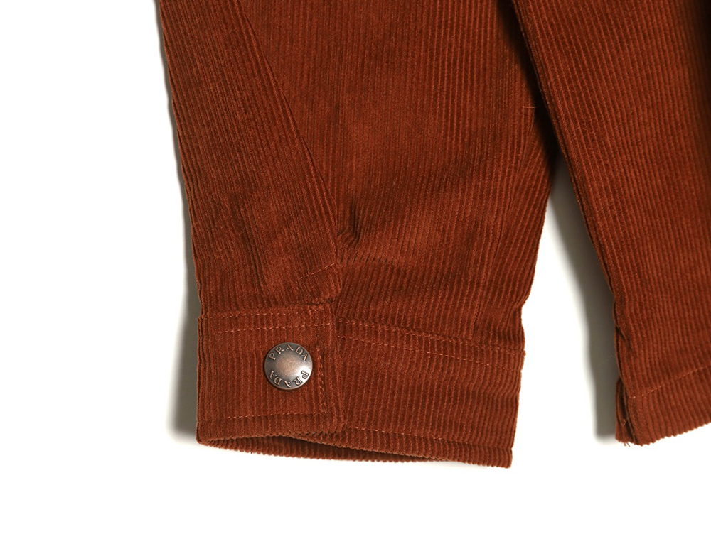 Prada Corduroy Long Sleeve Jacket