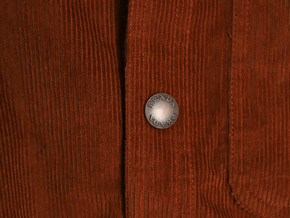 Prada Corduroy Long Sleeve Jacket