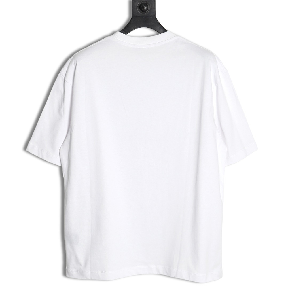 Balenciaga Ink splash lock print short sleeves