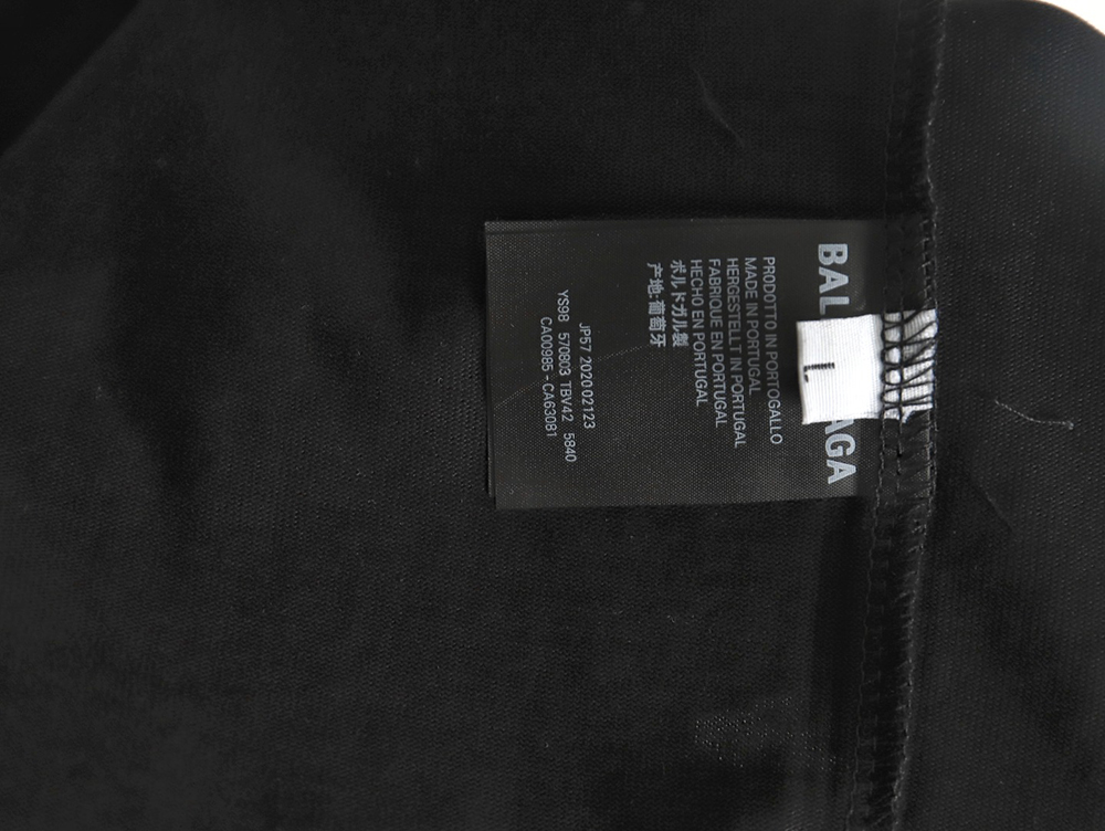 Balenciaga Ink splash lock print short sleeves TSK1