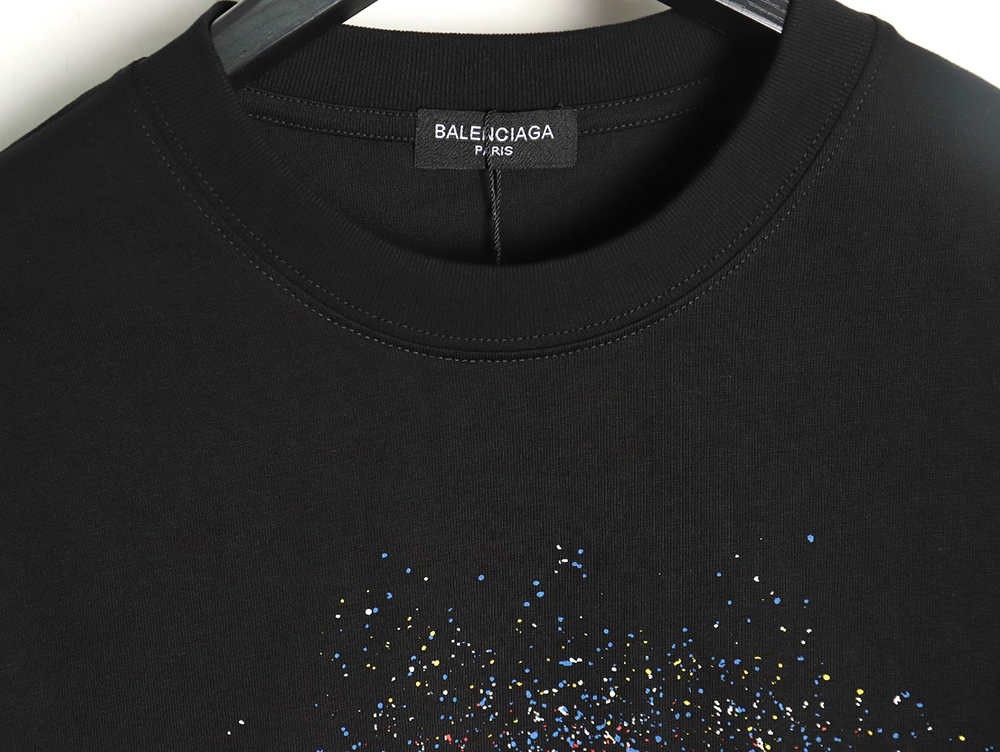 Balenciaga Ink splash lock print short sleeves TSK1