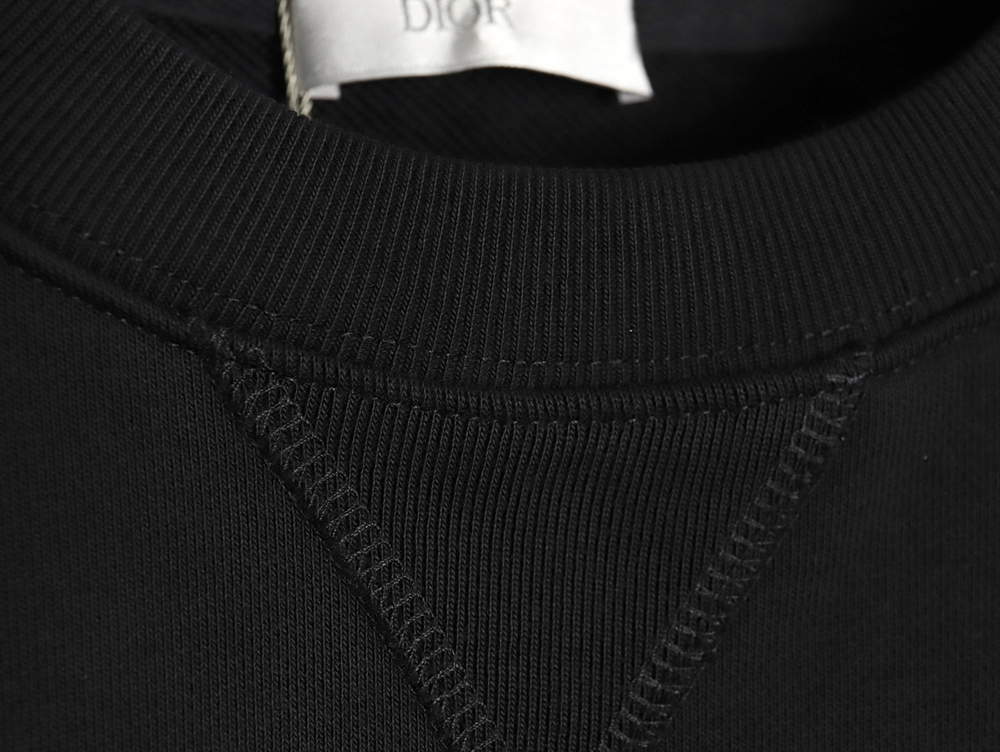 Dior safety pin embroidered crew neck sweatshirt