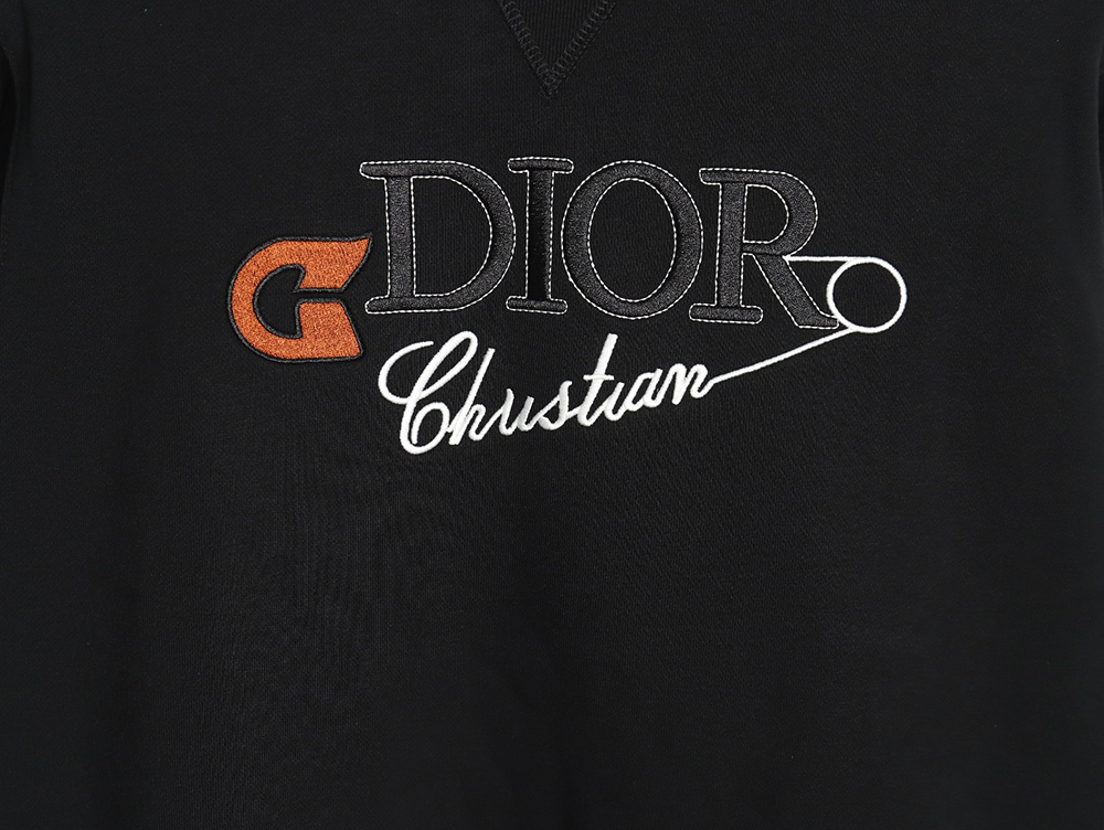 Dior safety pin embroidered crew neck sweatshirt